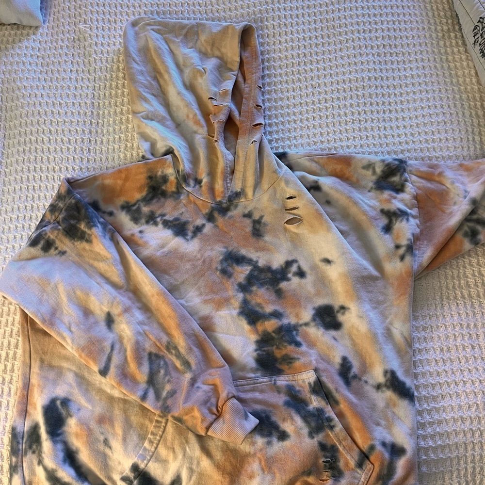 Tie-Dye Hoodie with Pocket